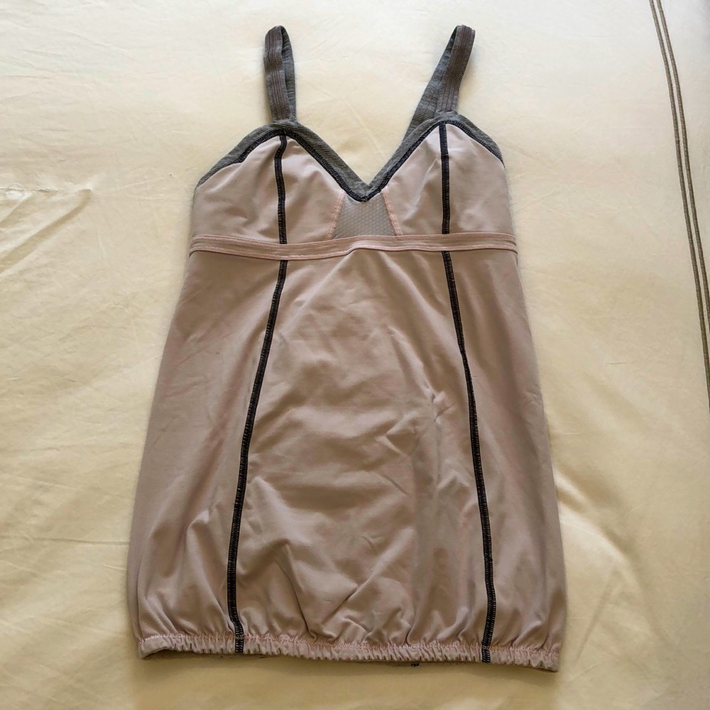 Lululemon light pink workout top